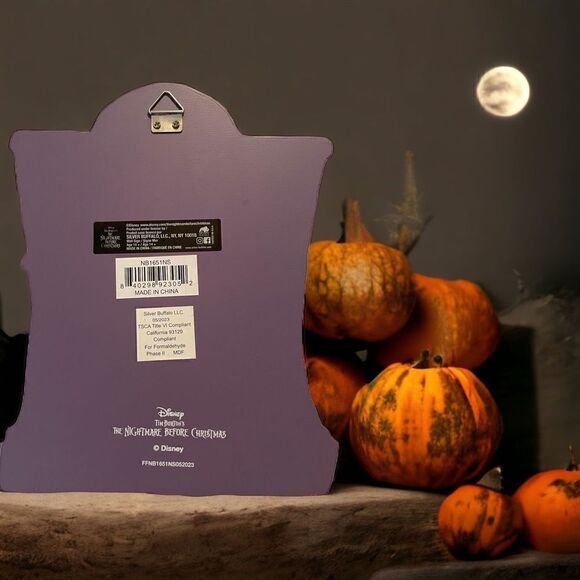 NEW DISNEY NIGHTMARE BEFORE CHRISTMAS WOODEN WALL ART BLOCK 8" - Picture 2 of 3